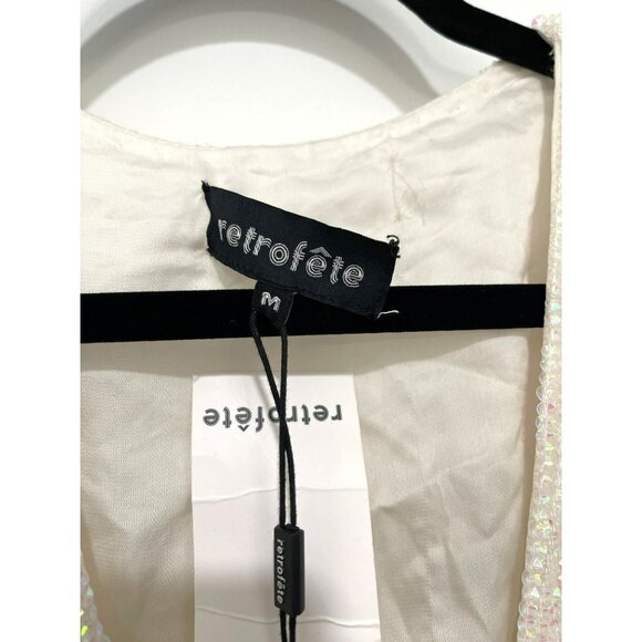 Retrofete Gabrielle Robe Sequin Dress Medium NEW - Picture 8 of 9